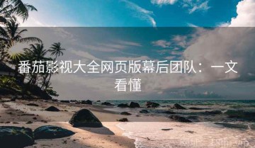 番茄影视大全网页版幕后团队：一文看懂